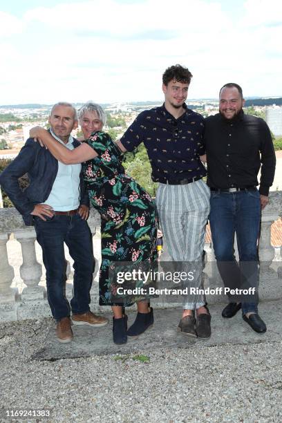 Co-director Sebastien Cauchon, co-director Laurence Doumic, composers Antonin Roux and Mathieu Lachenal attend the 12th Angouleme French-Speaking...