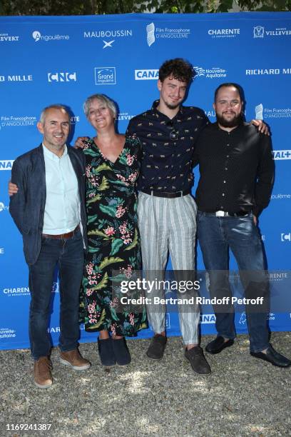 Co-director Sebastien Cauchon, co-director Laurence Doumic, composers Antonin Roux and Mathieu Lachenal attend the 12th Angouleme French-Speaking...