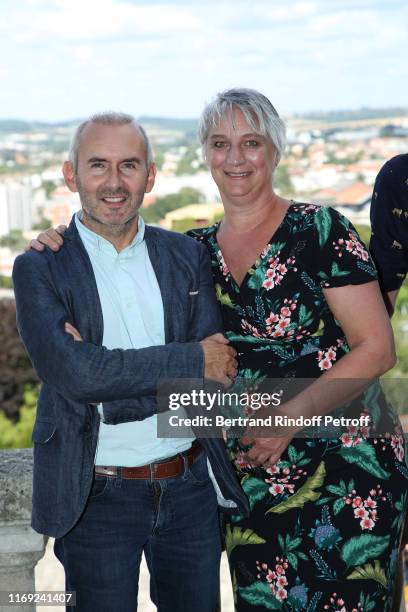 Co-directors Sebastien Cauchon and Laurence Doumic attend the 12th Angouleme French-Speaking Film Festival : Day One - "Sous son regard l’étincelle"...