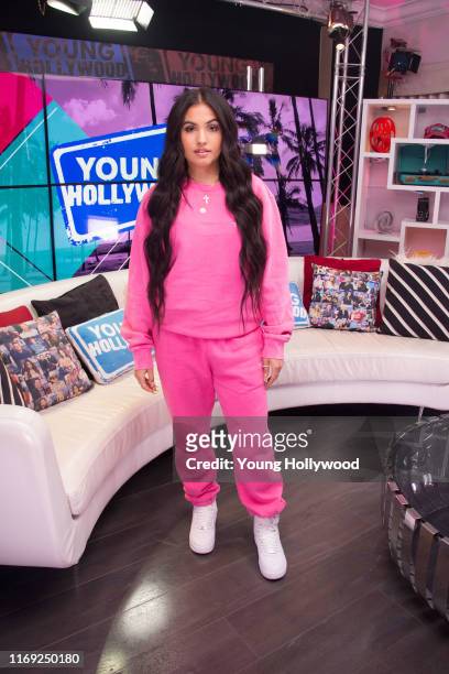 Mabel visits the Young Hollywood Studio on August 20, 2019 in Los Angeles, California.