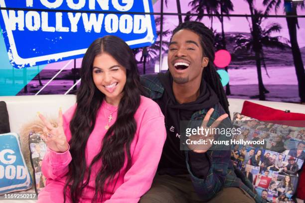 Mabel and host Ruba Wilson at the Young Hollywood Studio on August 20, 2019 in Los Angeles, California.