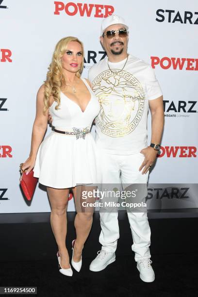 Coco and Ice T attend the "Power" Final Season World Premiere at The Hulu Theater at Madison Square Garden on August 20, 2019 in New York City.