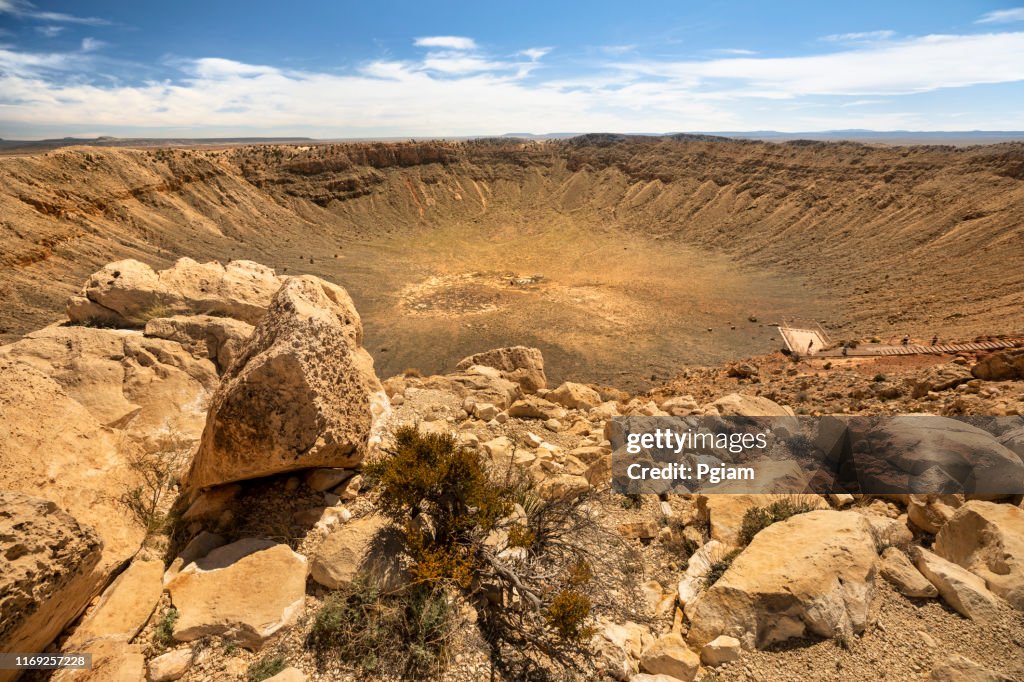 Meteor Crater naturliga landmärke i Arizona USA