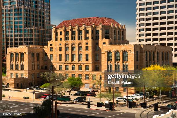 maricopa county courthouse in downtown phoenix arizona - city of phoenix arizona stock pictures, royalty-free photos & images