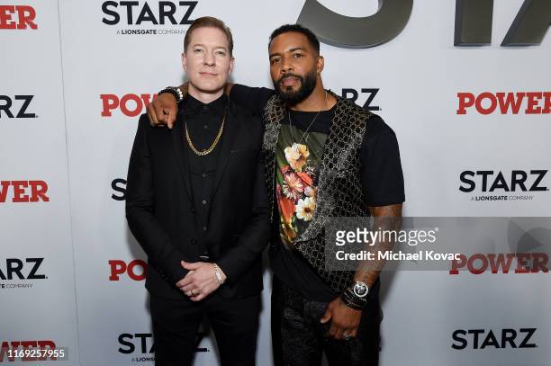 Joseph Sikora and Omari Hardwick at STARZ Madison Square Garden "Power" Season 6 Red Carpet Premiere, Concert, and Party on August 20, 2019 in New...