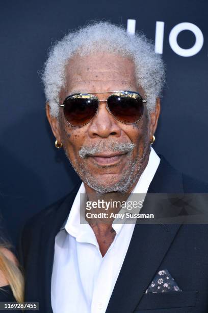 Morgan Freeman attends the LA Premiere of Lionsgate's "Angel Has Fallen" at Regency Village Theatre on August 20, 2019 in Westwood, California.