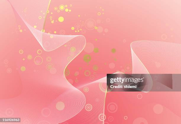 gold on pink - chiffon stock illustrations