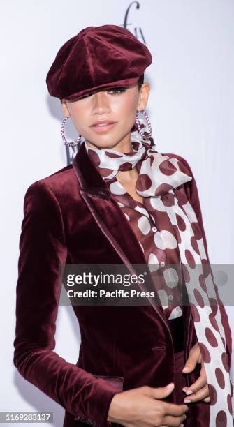Actress Zendaya Coleman wearing Tommy x Zendaya attends The Daily Front Rows 7th Fashion Media Awards at The Rainbow Room at Rockefeller Center.