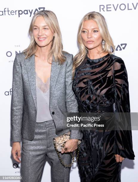 Cecilia Bonstrom and Kate Moss attend The Daily Front Rows 7th Fashion Media Awards at The Rainbow Room at Rockefeller Center.