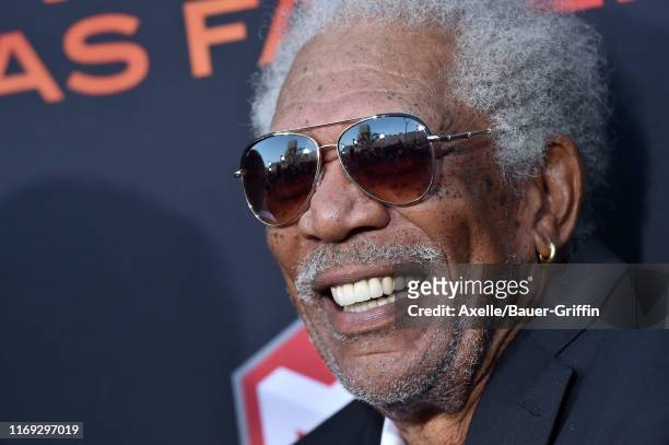 Morgan Freeman attends the LA Premiere of Lionsgate's "Angel Has Fallen" at Regency Village Theatre on August 20, 2019 in Westwood, California.
