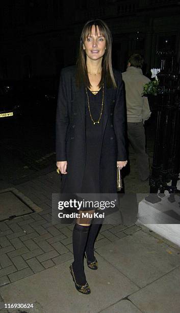 Saffron Aldridge during Tatlers Little Black Book - Launch Party - Arrivals - November 9, 2005 at Baglioni Hotel in London, Great Britain.