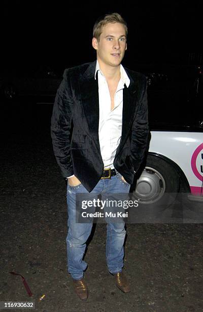 Lee Ryan from Blue during Tatlers Little Black Book - Launch Party - Arrivals - November 9, 2005 at Baglioni Hotel in London, Great Britain.