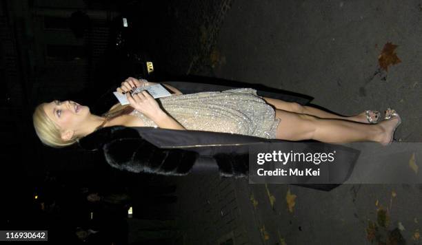 Margo Stilley during Tatlers Little Black Book - Launch Party - Arrivals - November 9, 2005 at Baglioni Hotel in London, Great Britain.