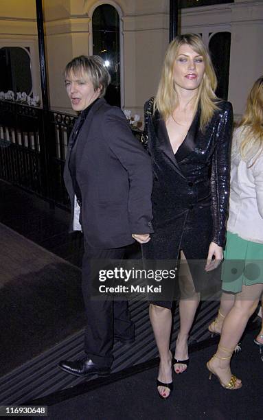 Nick Rhodes and Meredith Ostrom during Tatlers Little Black Book - Launch Party - Arrivals - November 9, 2005 at Baglioni Hotel in London, Great...