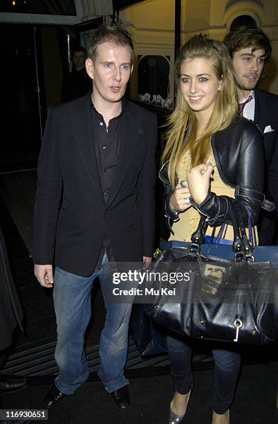 Patrick Kielty and guest during Tatlers Little Black Book - Launch Party - Arrivals - November 9, 2005 at Baglioni Hotel in London, Great Britain.