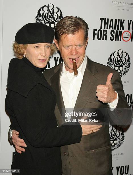 Felicity Huffman and William H.Macy during "Thank You For Smoking" Los Angeles Premiere - Arrivals at Directors Guild Of America in Los Angeles,...