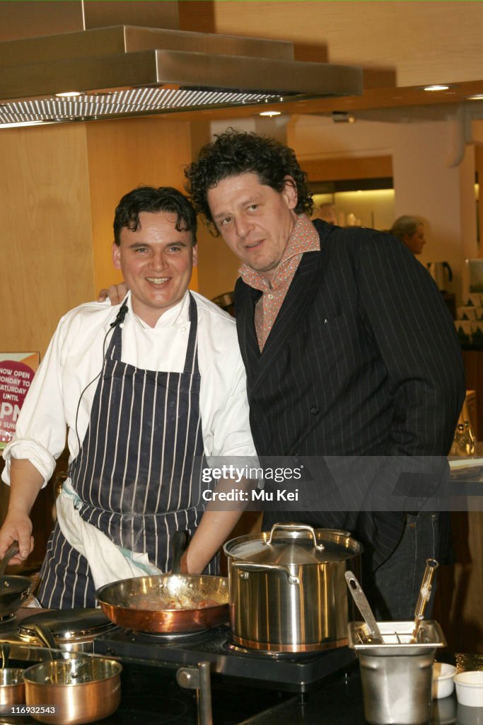 Marco Pierre White Launches "The White Heat Cookery Collection" at Harrods - April 8, 2006