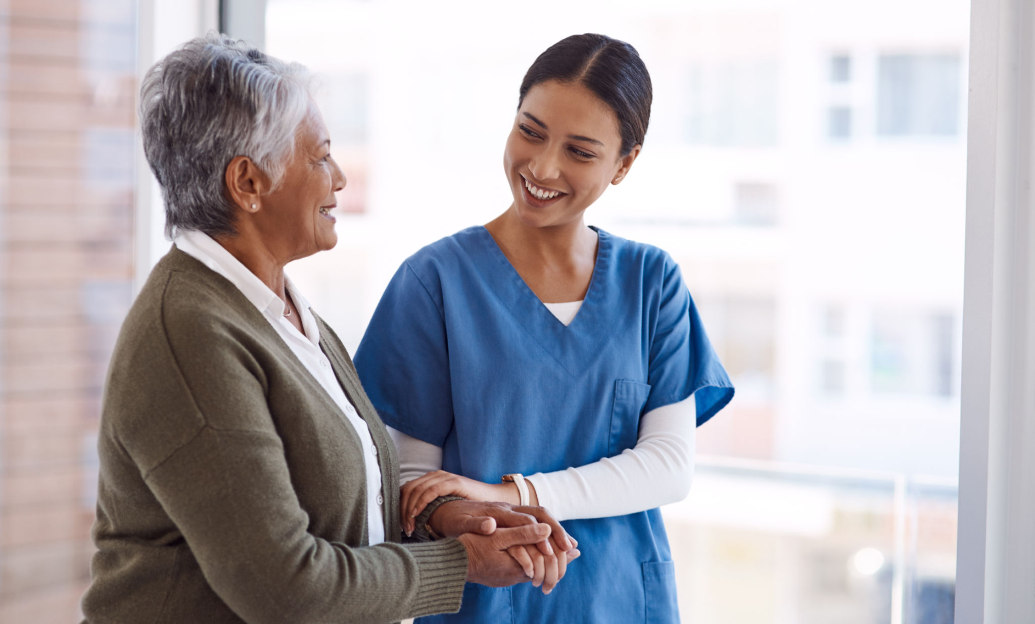patient smiling