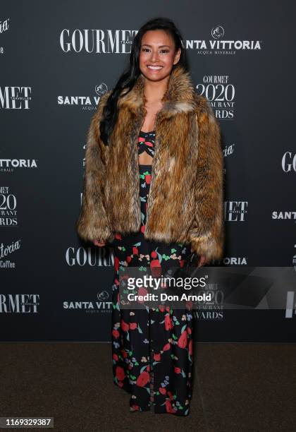 Carly Javier Anderson attends the 2020 Gourmet Traveller National Restaurant Awards on August 21, 2019 in Sydney, Australia.