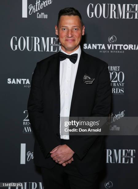 Merrick Watts attends the 2020 Gourmet Traveller National Restaurant Awards on August 21, 2019 in Sydney, Australia.