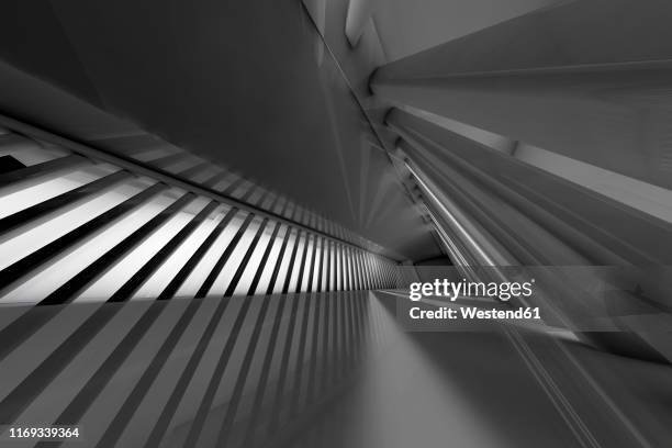 futuristic room, 3d rendering - empty corridor stock illustrations