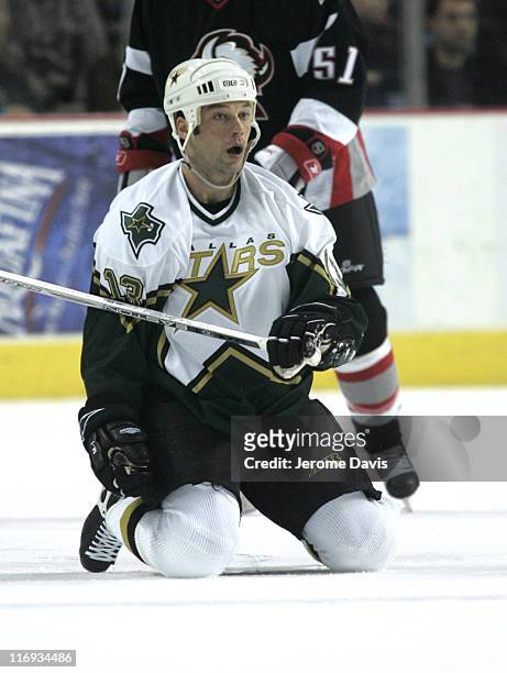 Dallas Stars' Bill Guerin reacts after being tripped during a game versus the Buffalo Sabres at the HSBC Arena in Buffalo, NY, December 14, 2005....