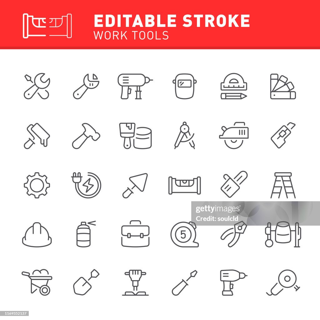 Work Tools Icons