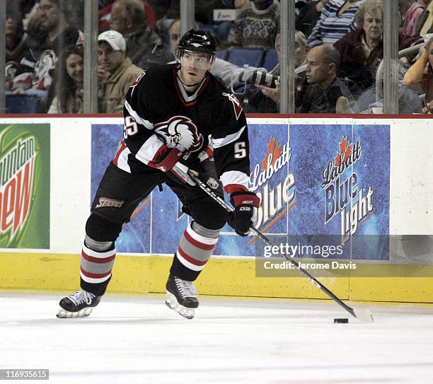 Buffalo Sabres' Jochen Hecht during a game versus the Dallas Stars at the HSBC Arena in Buffalo, NY, December 14, 2005.