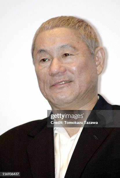 Takeshi Kitano during "TAKESHI'S" Opening Day Stage Greeting in Tokyo, Marunouchi Prazer, Japan.