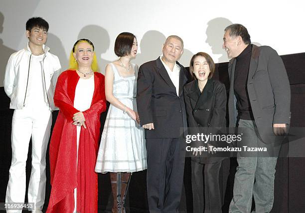 Takeshi Kitano during "TAKESHI'S" Opening Day Stage Greeting in Tokyo, Marunouchi Prazer, Japan.