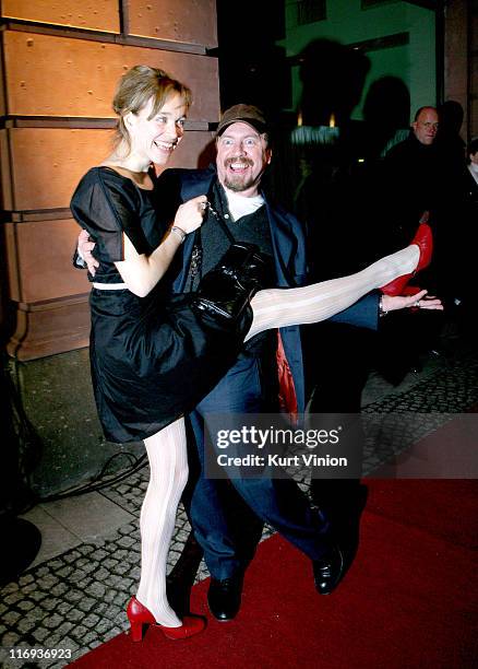 Angelika Richter and Armin Rohde during 56th Berlinale International Film Festival - VW People's Night Party at Borchardt Restaurant in Berlin,...