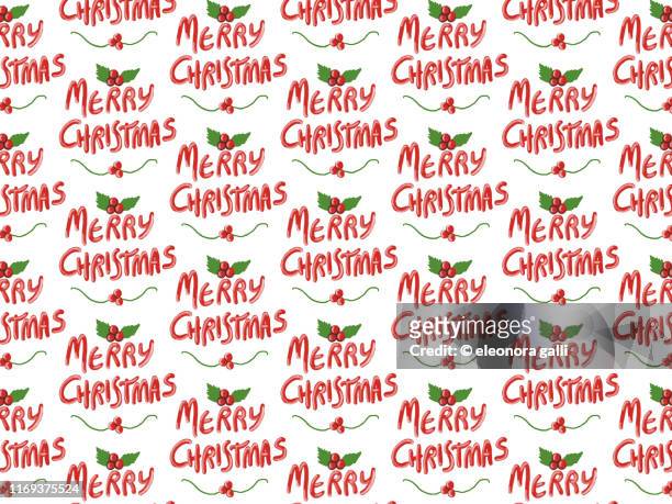 merry xmas  pattern - christmas font stock pictures, royalty-free photos & images