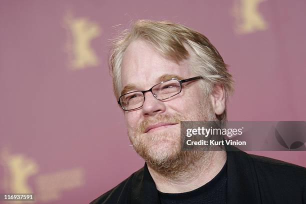 Philip Seymour Hoffman during 56th Berlinale International Film Festival - "Capote" - Photocall at Grand Hyatt in Berlin, Germany.