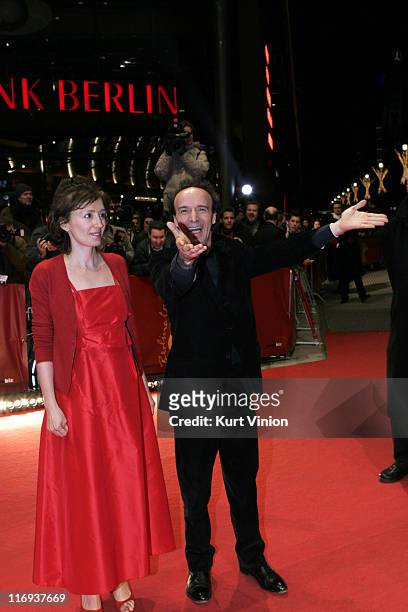 Nicoletta Braschi and Roberto Benigni, Director and Actor