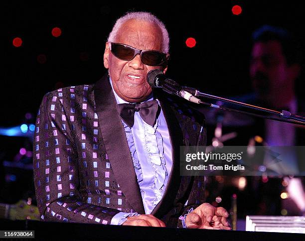 Ray Charles during Ray Charles in Concert at Resorts Atlantic City in Atlantic City, New Jersey, United States.