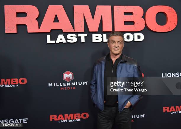 Sylvester Stallone attends the "Rambo: Last Blood" Screening & Fan Event at AMC Lincoln Square Theater on September 18, 2019 in New York City.