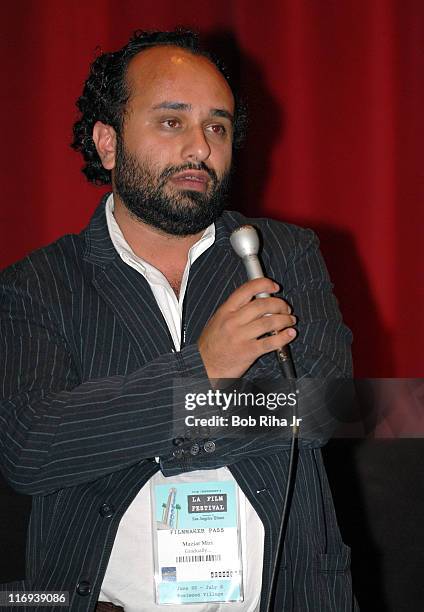 Maziar Miri, director during 2006 Los Angeles Film Festival - "Gradually..." Screeening and Q & A at James Bridges Theatre in Los Angeles,...