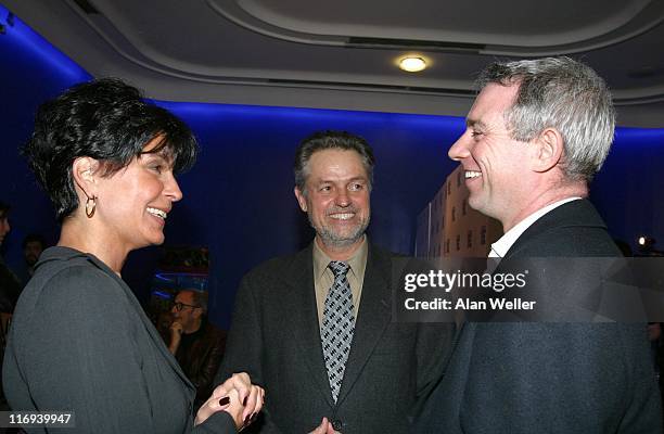 Tina Sinatra , producer. Jonathan Demme, director, and Paul McLaughlin, Lead singer of 1980's band The Prats whose record was played in the opening...