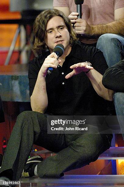 Jimmy Eat World during Ice Cube and Jimmy Eat World Visit Fuse's "Daily Download" - April 18, 2005 at Fuse Studios in New York City, New York, United...