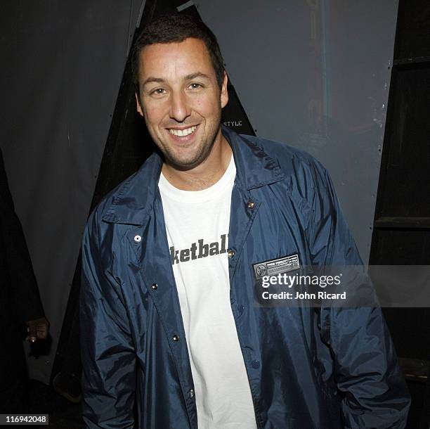 Adam Sandler during Chris Rock and Adam Sandler Visit BET's "106 & Park" - May 26, 2005 at BET Studios in New York City, New York, United States.