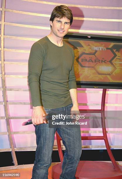 Tom Cruise during Tom Cruise and Destiny's Child Visit BET's "106 & Park" - June 22, 2005 at BET Studios in New York City, New York, United States.