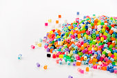 Colorful perler beads (Hama Beads)