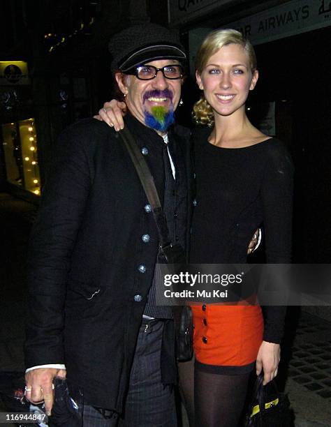 Margo Stilley and Guest during Celebrity Sightings Outside Kelly Osbourne's Birthday Party at the Sketch Club in London - October 27, 2005 at Sketch...