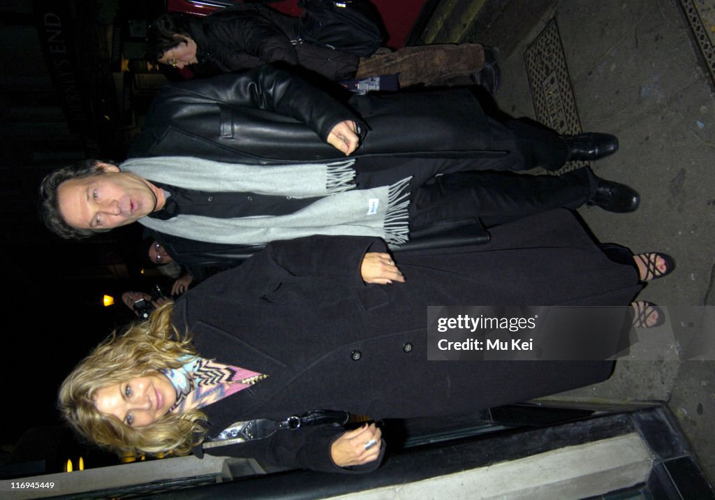 Michael Brandon and Glynis Barber Sighting at the Ivy Restaurant in London - November 17, 2005