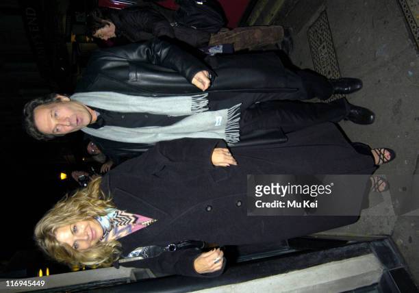 Glynis Barber and Michael Brandon during Michael Brandon and Glynis Barber Sighting at the Ivy Restaurant in London - November 17, 2005 at The Ivy...