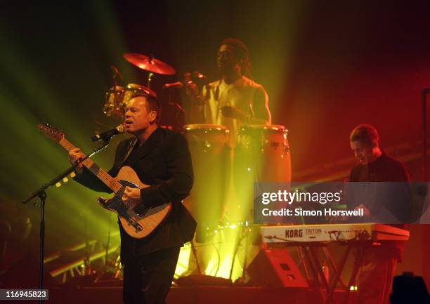Ali Campbell, Astro, Michael Virtue of UB40 during UB40 in Concert at the Wembley Arena in London - December 2, 2005 at Wembley in London, Great...