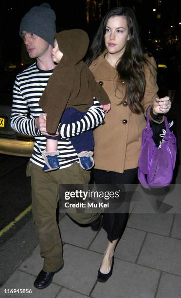 Liv Tyler with husband Royston Langdon and son Milo *Exclusive Coverage*