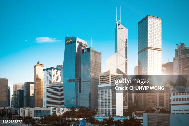 hong kong cityscape - hongkong stockfoto's en -beelden