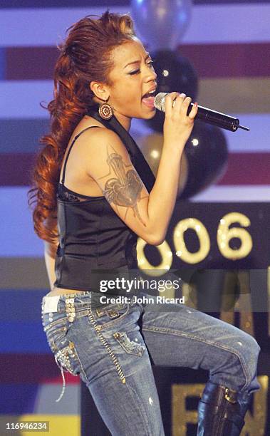 Keyshia Cole during BET's "106 & Park" Taping for New Year's Eve Broadcast - December 16, 2005 at BET Studios in New York City, New York, United...