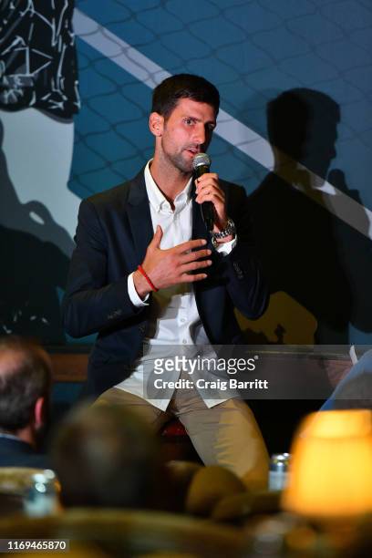Montblanc launched a Novak Djokovic Special Edition writing instrument to benefit the Novak Djokovic Foundation on August 21, 2019 in New York City.